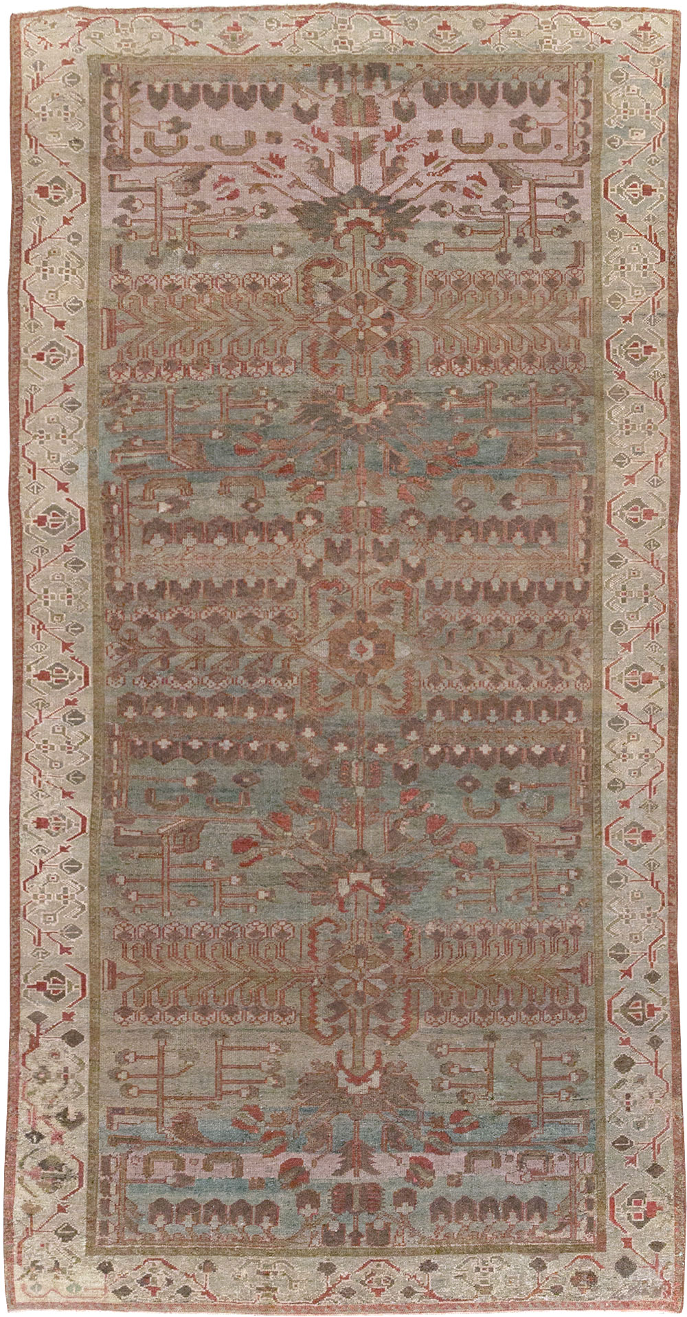 Antique Persian Bakhtiari Gallery Rug, No.31231 - Staging
