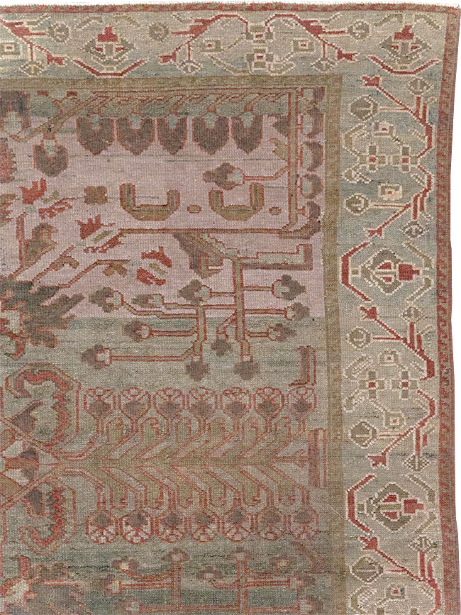 Antique Persian Bakhtiari Gallery Rug, No.31231 - Staging
