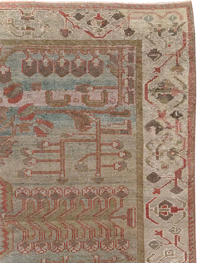 Antique Persian Bakhtiari Gallery Rug, No.31231 - Staging