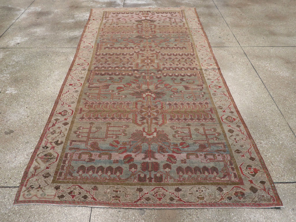 Antique Persian Bakhtiari Gallery Rug, No.31231 - Staging