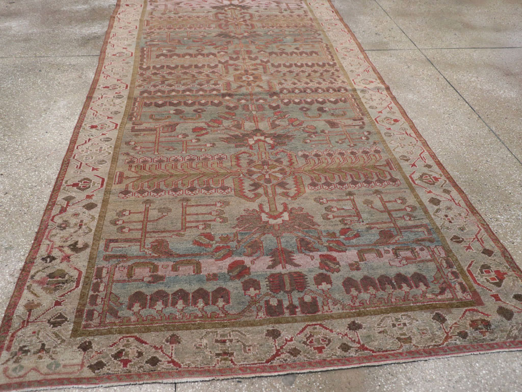 Antique Persian Bakhtiari Gallery Rug, No.31231 - Staging