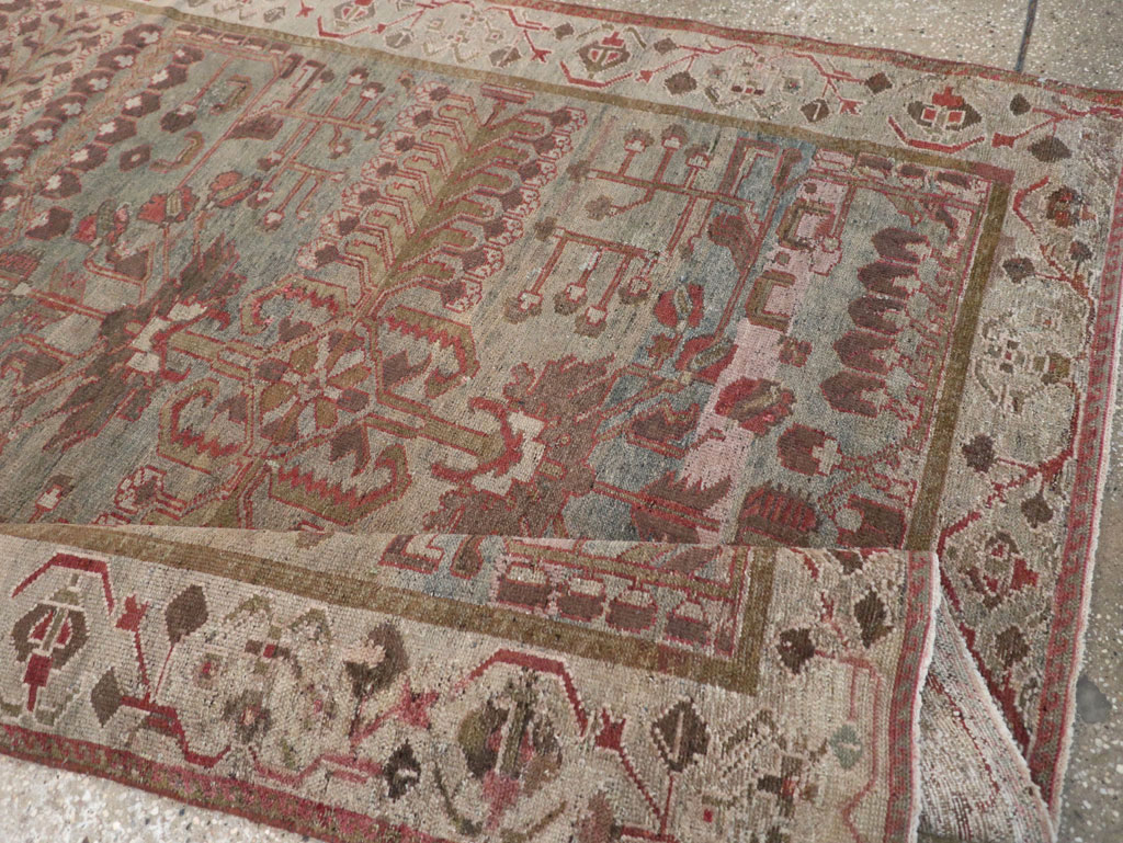 Antique Persian Bakhtiari Gallery Rug, No.31231 - Staging