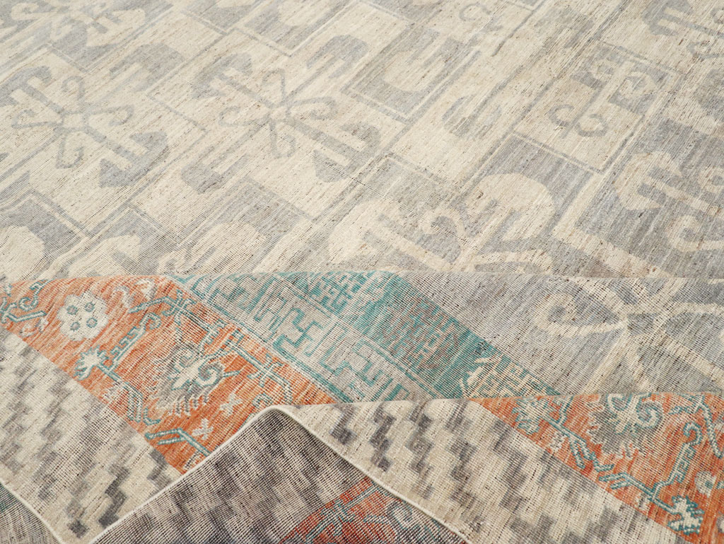 Modern East Turkestan Khotan Oversize Carpet, No.31235 - Staging