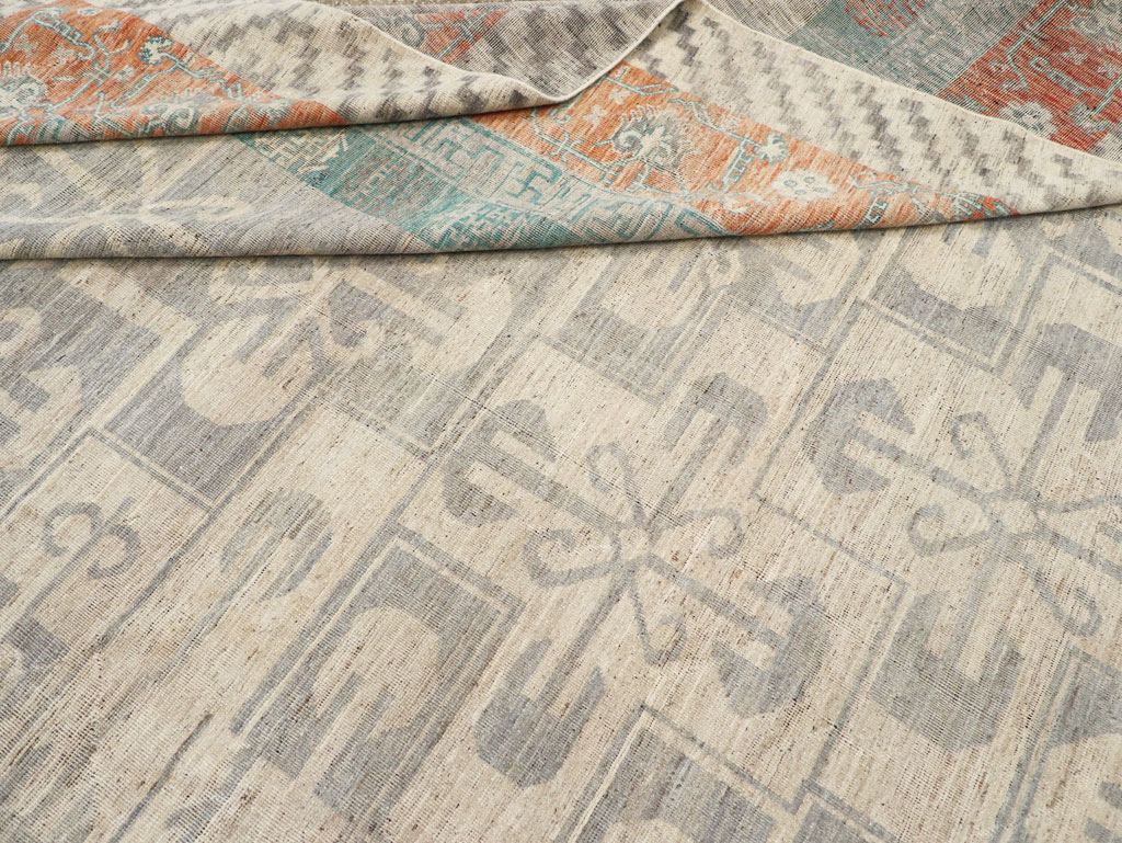 Modern East Turkestan Khotan Oversize Carpet, No.31235 - Staging