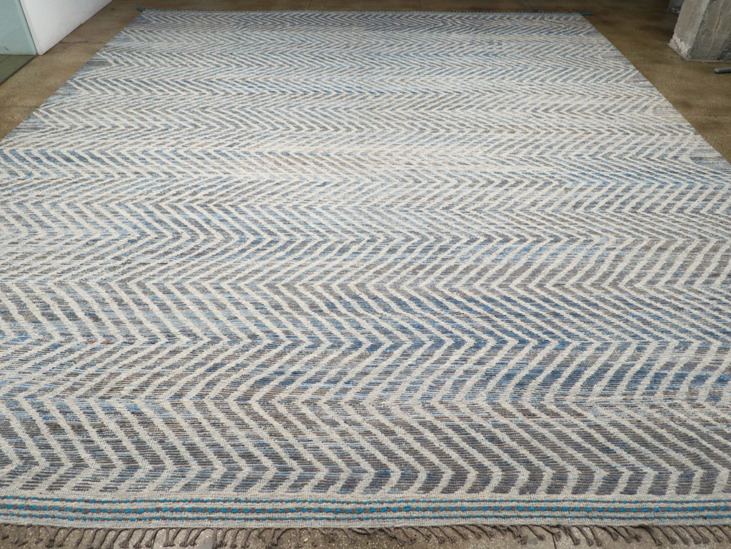 Modern Turkish Flatweave, No.31240 - Staging