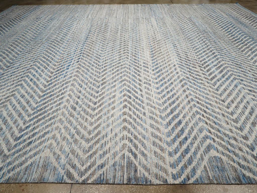 Modern Turkish Flatweave, No.31240 - Staging