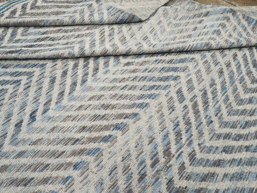 Modern Turkish Flatweave, No.31240 - Staging