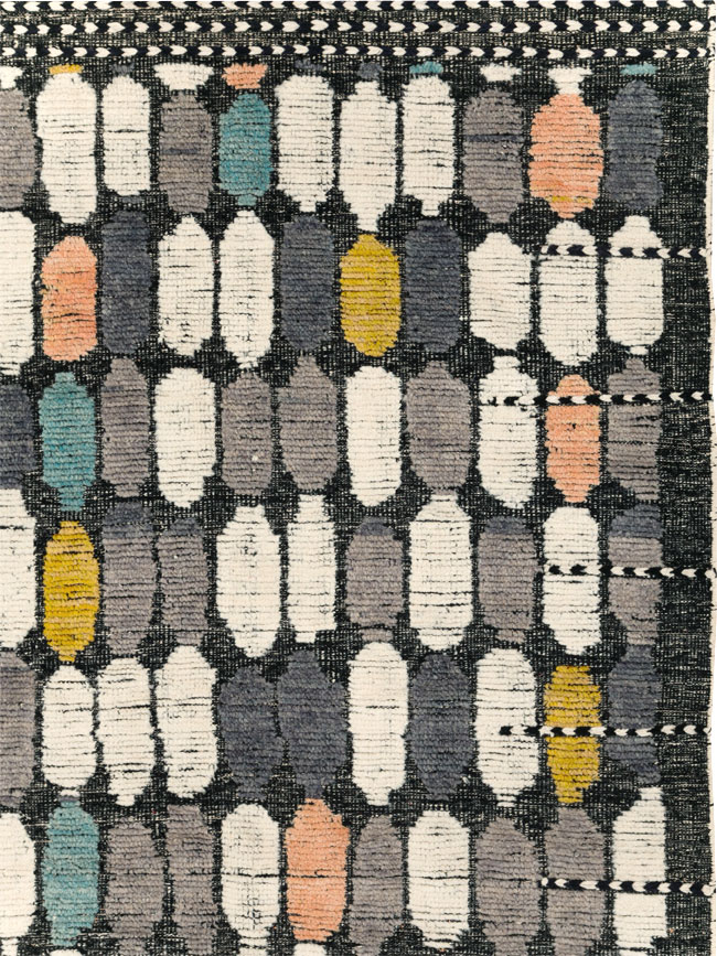 Modern Turkish Flatweave Kilim Large Room Size Carpet, No.31244 - Staging