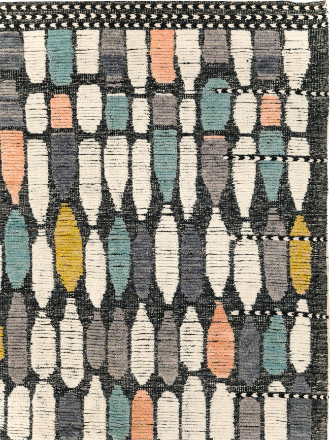 Modern Turkish Flatweave Kilim Large Room Size Carpet, No.31244 - Staging