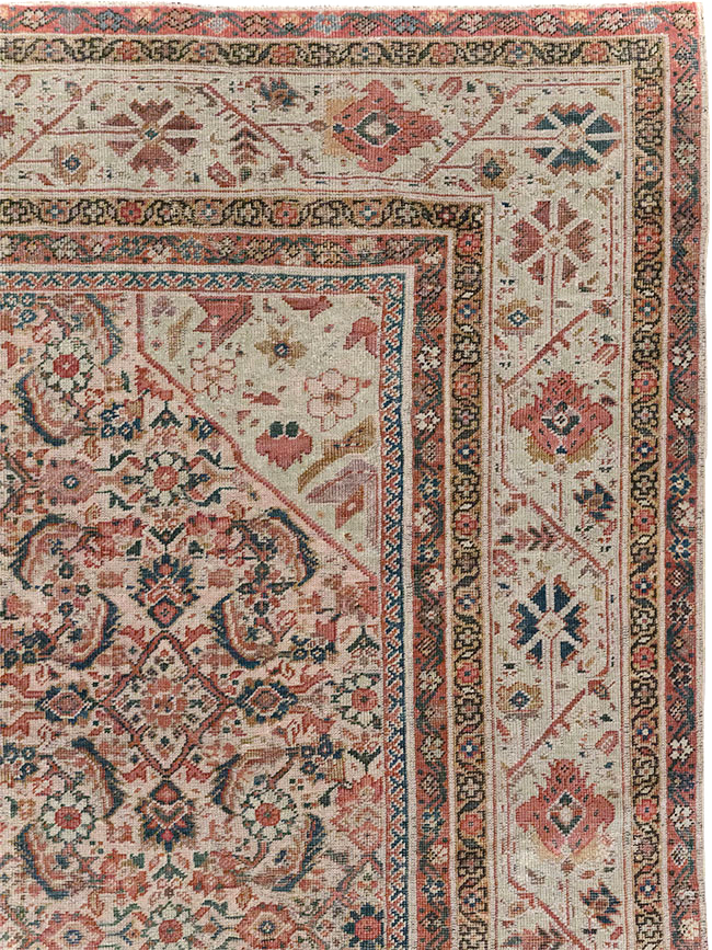 Antique Persian Fereghan Long and Narrow Gallery Carpet, No.31251 - Staging