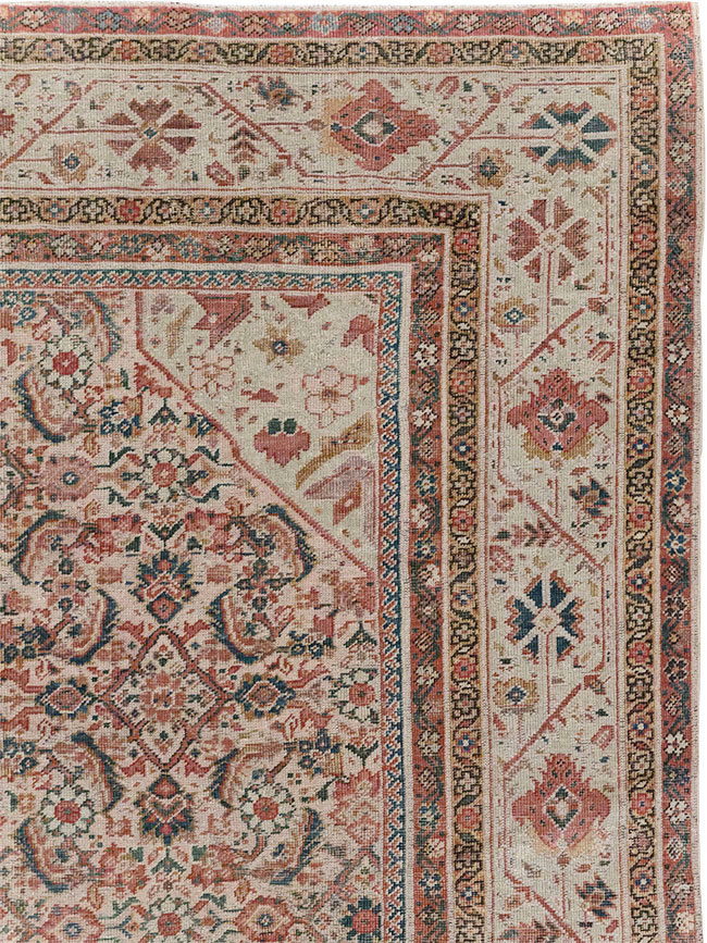 Antique Persian Fereghan Long and Narrow Gallery Carpet, No.31251 - Staging