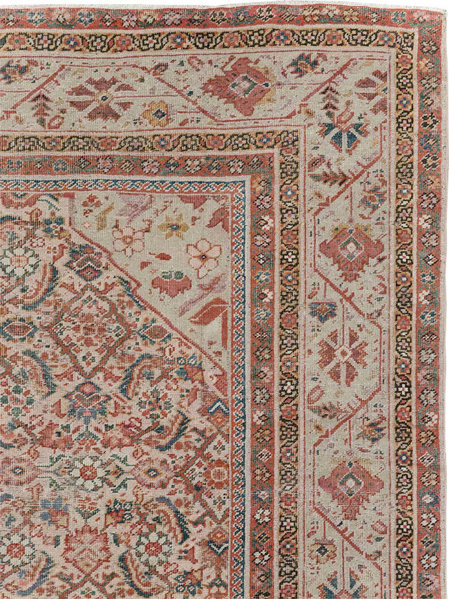 Antique Persian Fereghan Long and Narrow Gallery Carpet, No.31251 - Staging