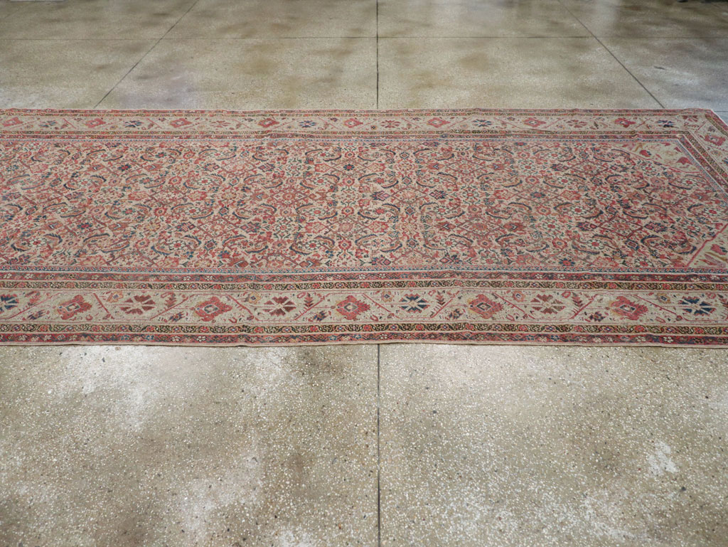 Antique Persian Fereghan Long and Narrow Gallery Carpet, No.31251 - Staging