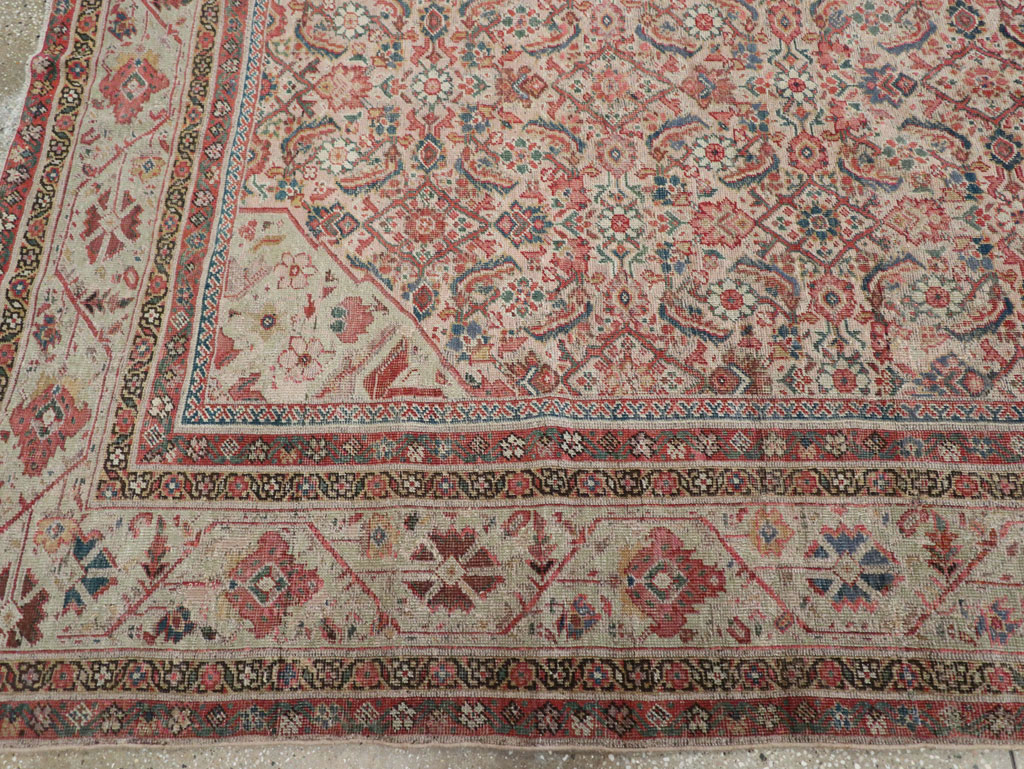 Antique Persian Fereghan Long and Narrow Gallery Carpet, No.31251 - Staging
