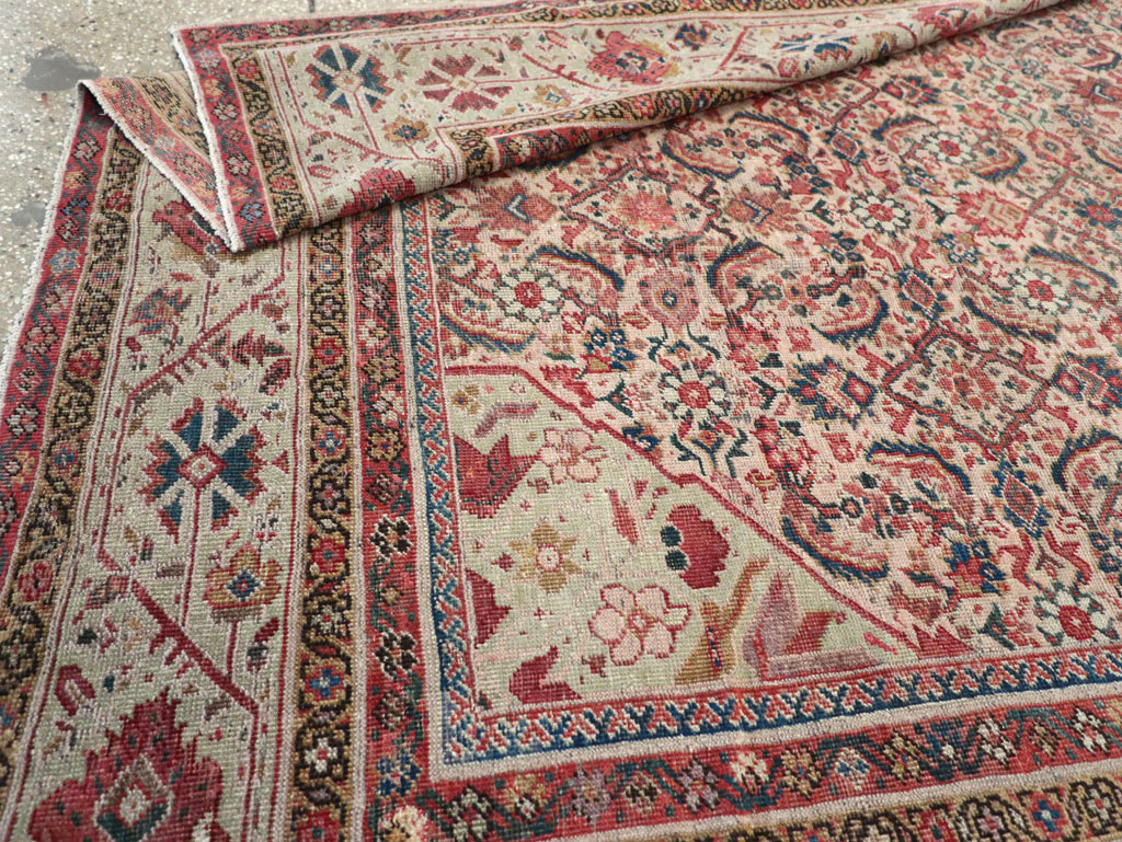 Antique Persian Fereghan Long and Narrow Gallery Carpet, No.31251 - Staging