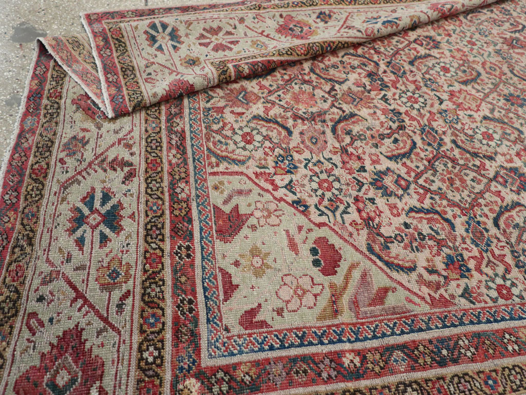 Antique Persian Fereghan Long and Narrow Gallery Carpet, No.31251 - Staging