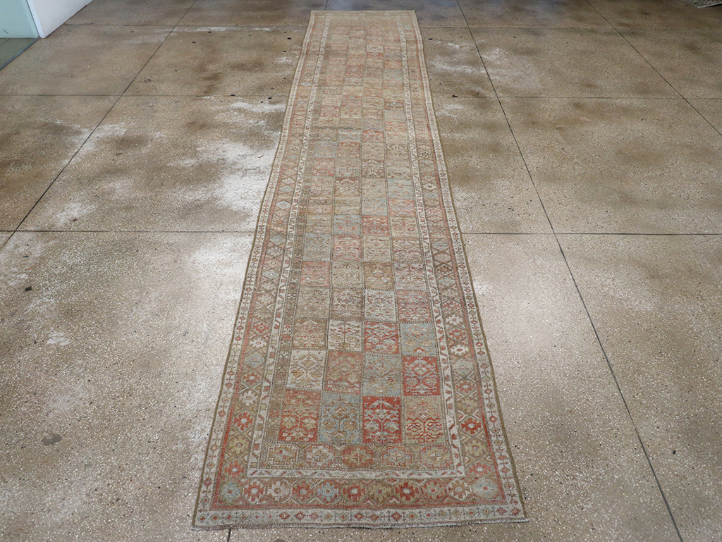 Antique Persian Kurd Bidjar Long Runner, No.31255 - Staging