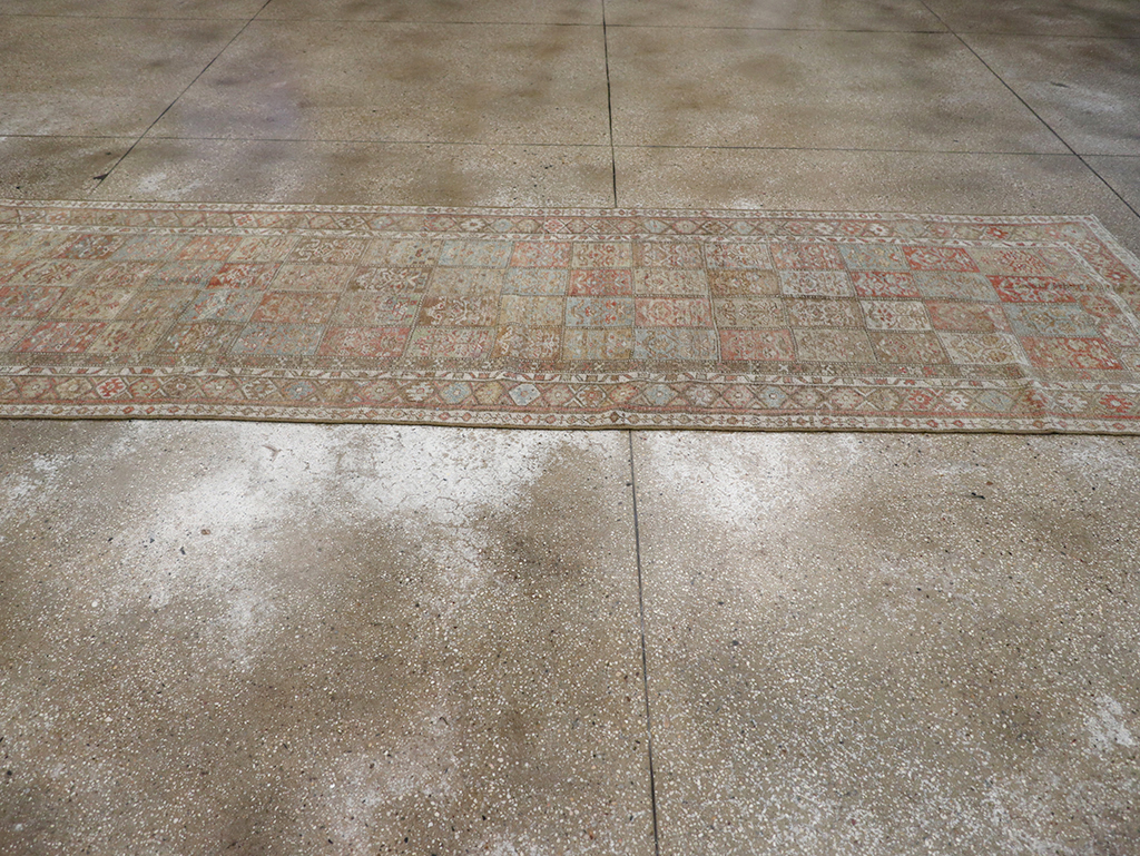 Antique Persian Kurd Bidjar Long Runner, No.31255 - Staging