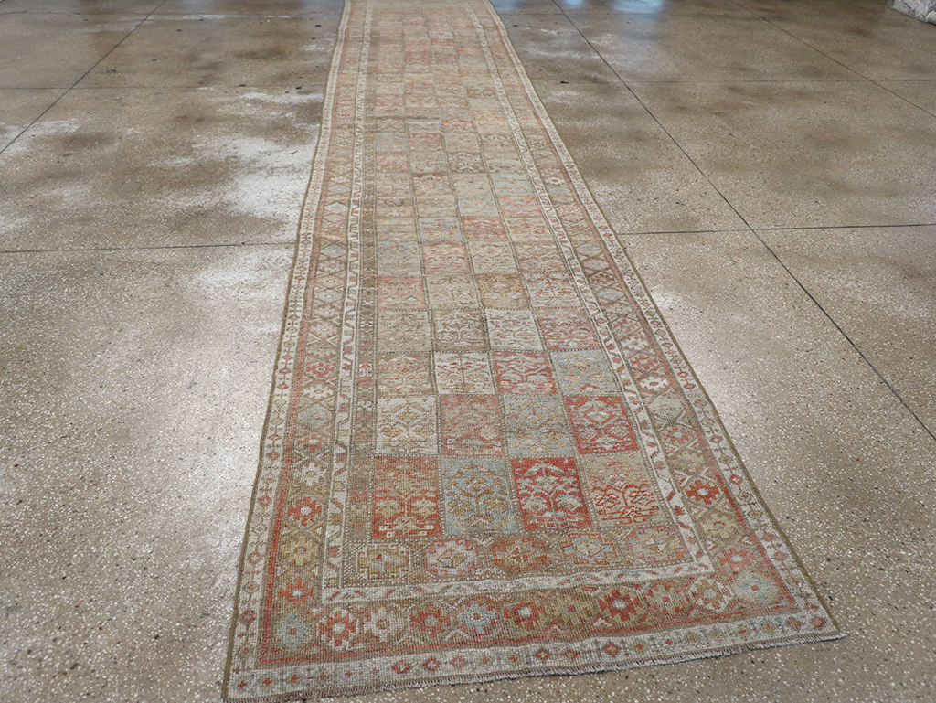 Antique Persian Kurd Bidjar Long Runner, No.31255 - Staging