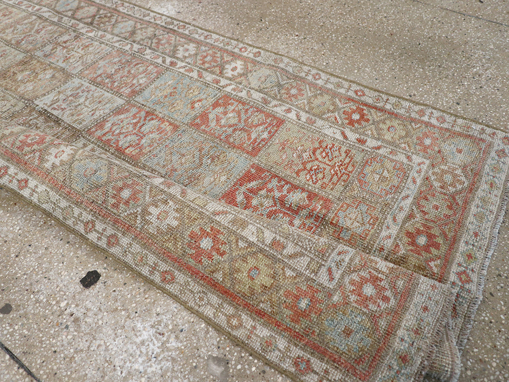 Antique Persian Kurd Bidjar Long Runner, No.31255 - Staging