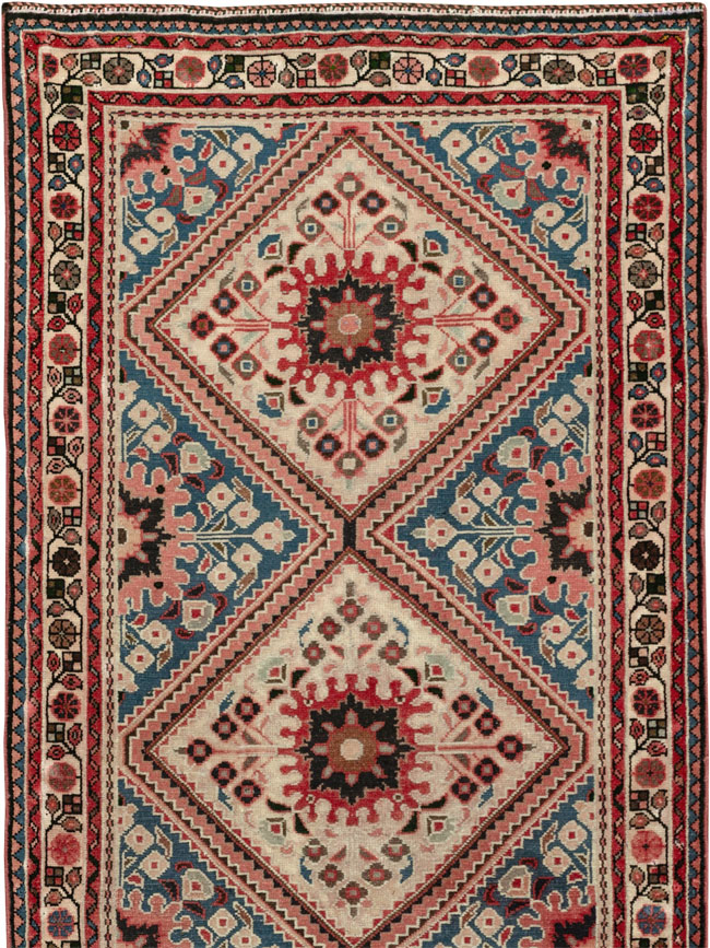 Vintage Persian Hamadan Long Runner, No.31256 - Staging
