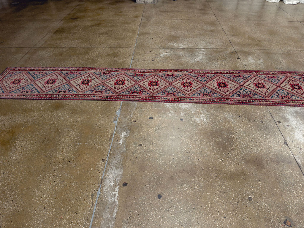 Vintage Persian Hamadan Long Runner, No.31256 - Staging