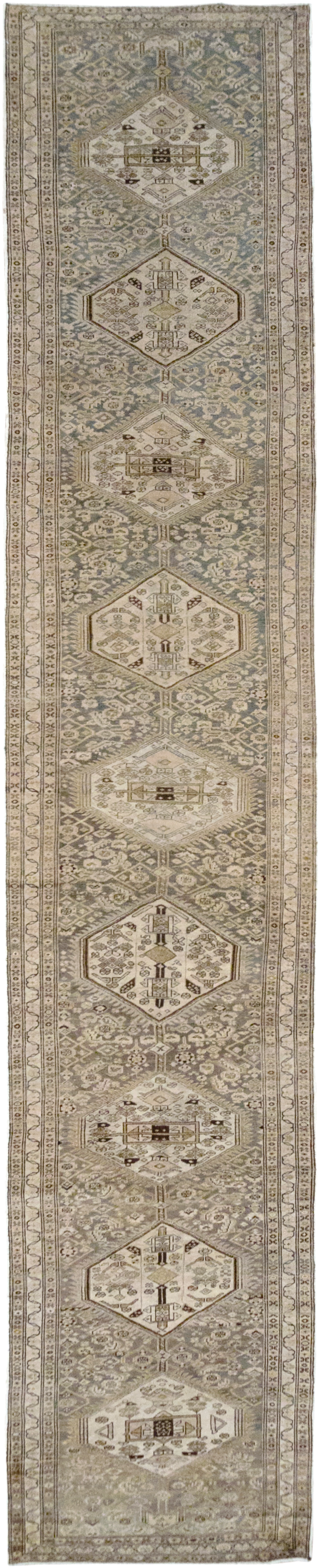 Vintage Persian Malayer Runner, No.31257 - Staging
