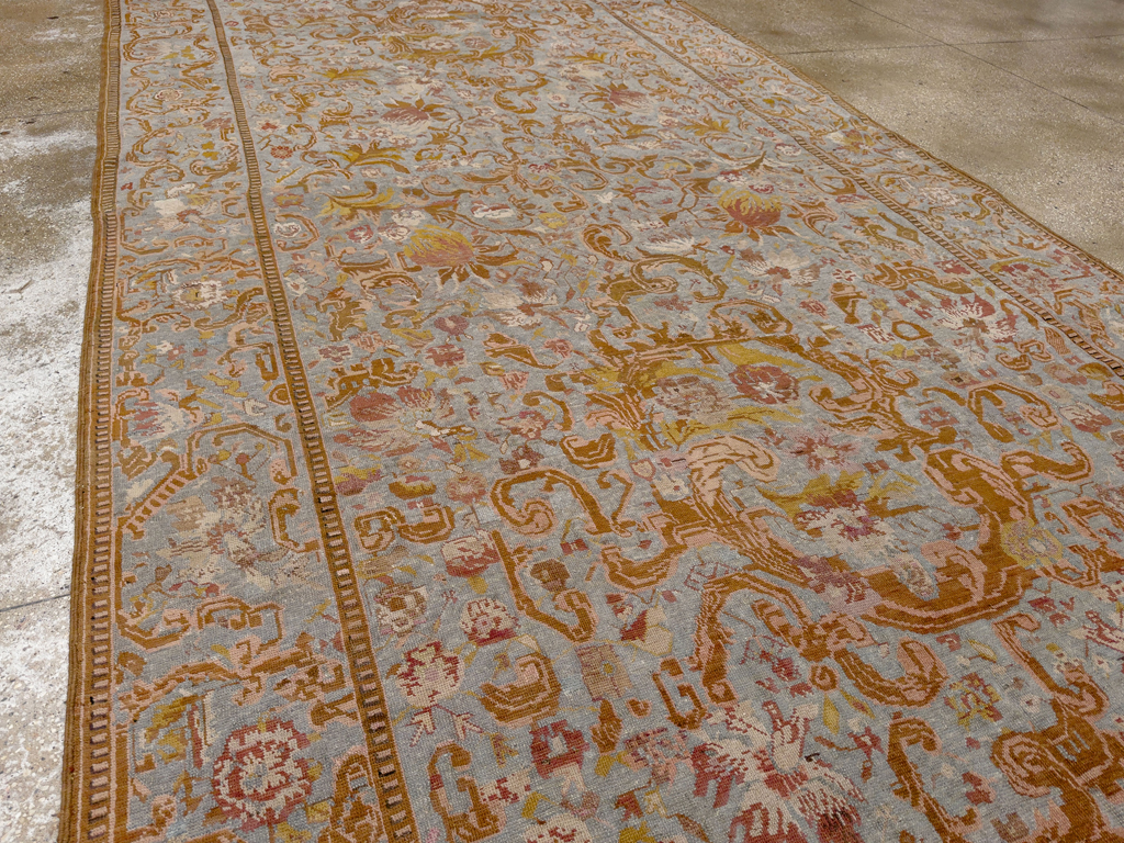 Antique Caucasian Karabagh Long and Narrow Carpet, No.31259 - Staging