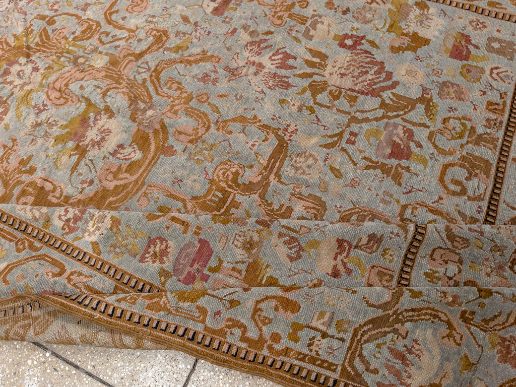 Antique Caucasian Karabagh Long and Narrow Carpet, No.31259 - Staging
