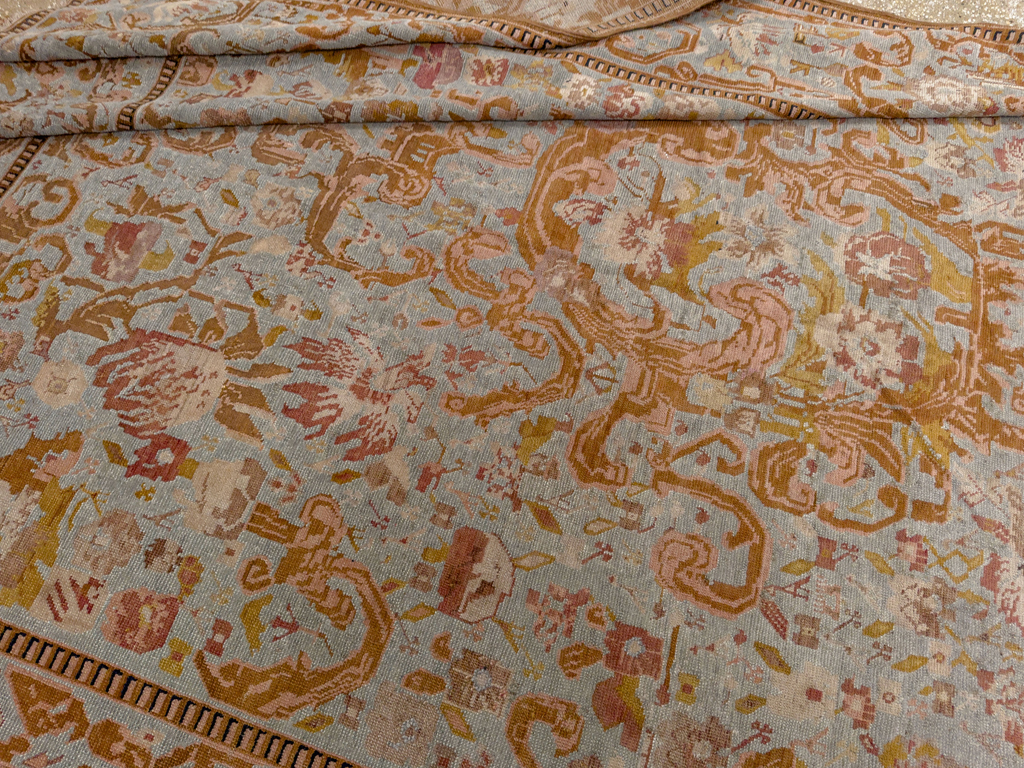 Antique Caucasian Karabagh Long and Narrow Carpet, No.31259 - Staging