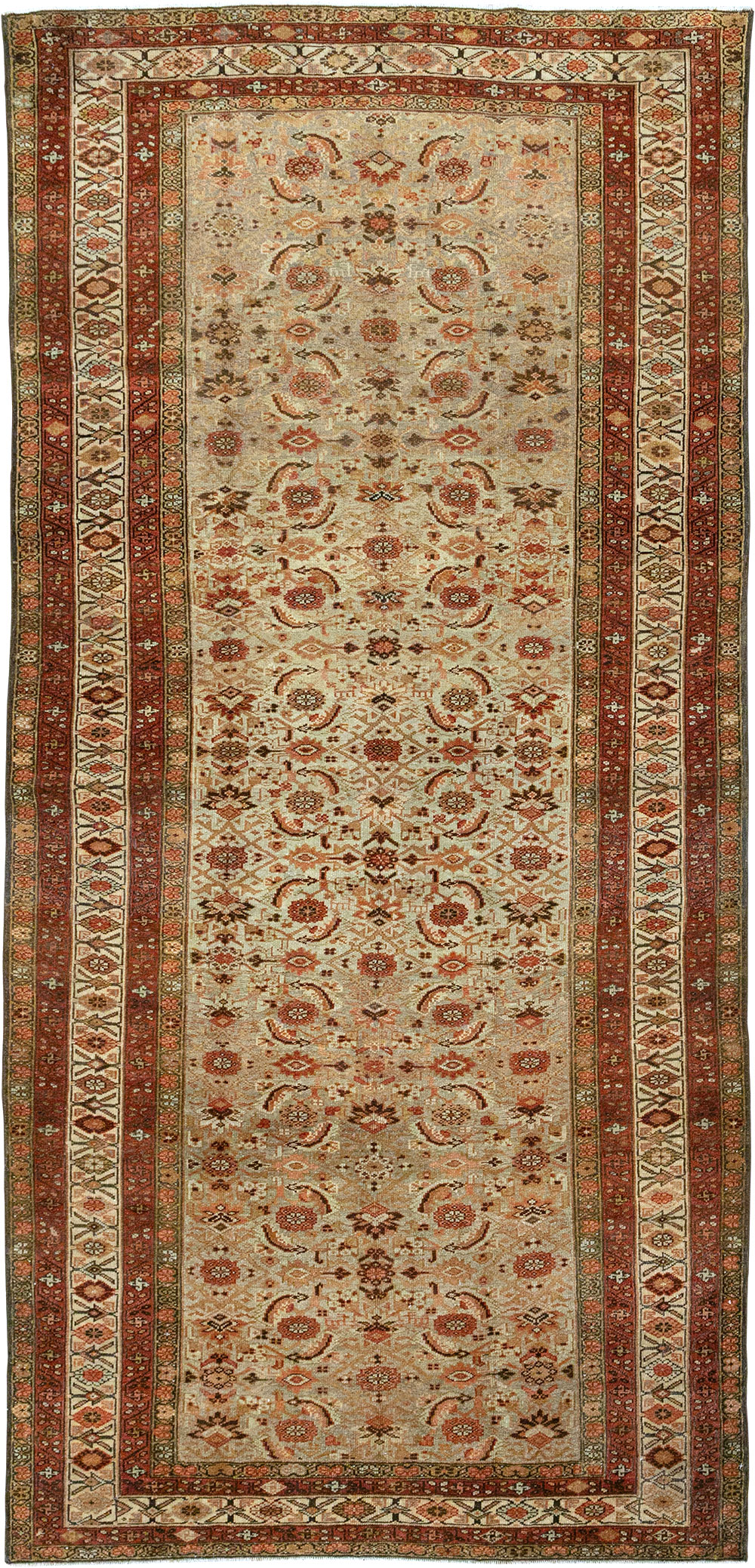 Antique Persian Kurdish Accent Rug, No.31261 - Staging