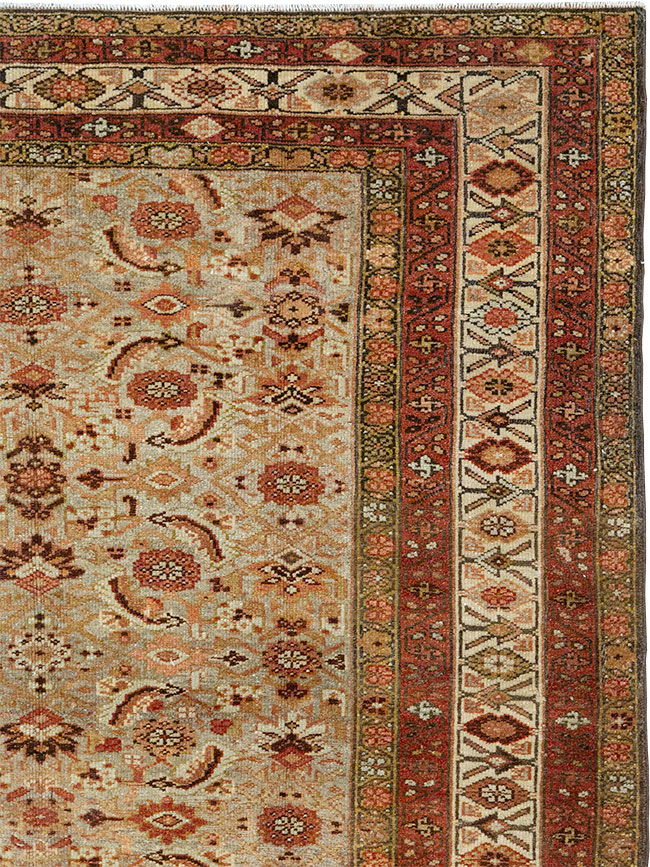 Antique Persian Kurdish Accent Rug, No.31261 - Staging