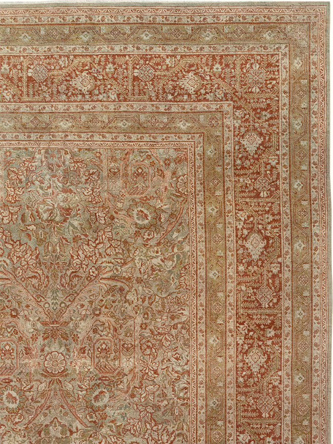 Antique Persian Tabriz Large Carpet, No.31263 - Staging
