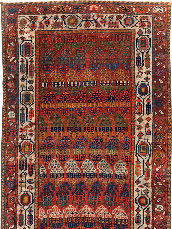 Antique Persian Malayer Long Runner, No.31265 - Staging