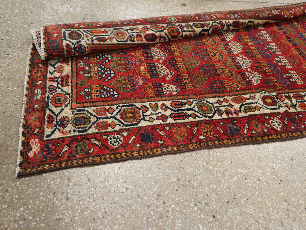 Antique Persian Malayer Long Runner, No.31265 - Staging