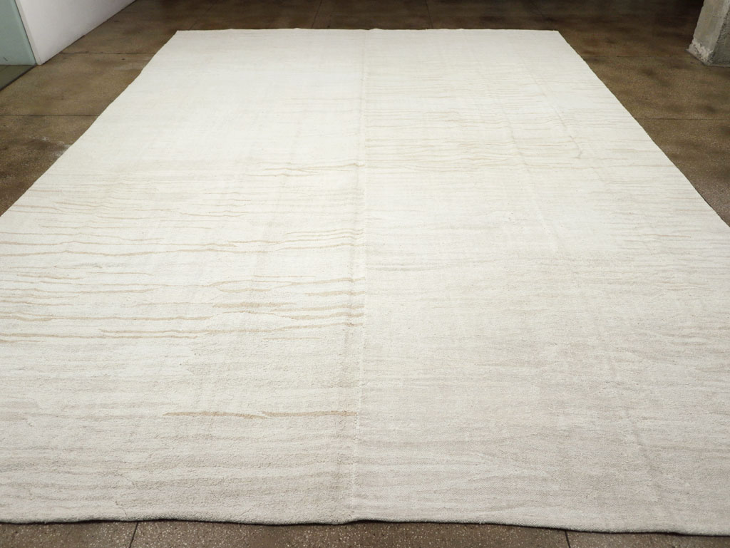 Vintage Turkish Flatweave Kilim Oversize Carpet, No.31267 - Staging