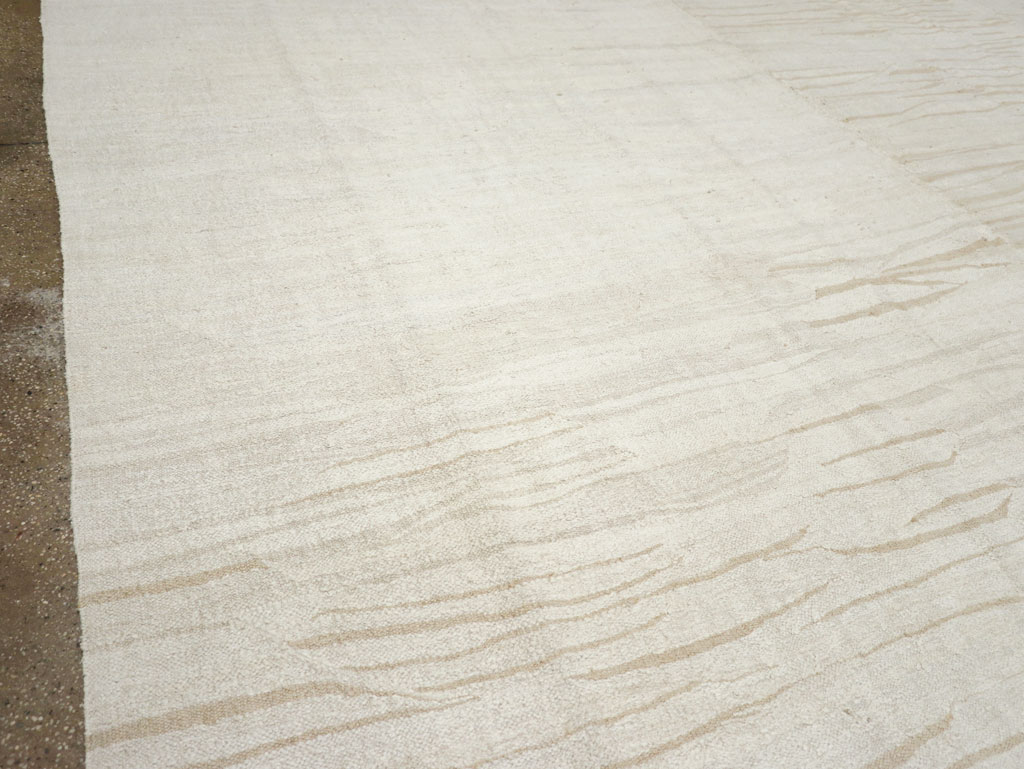 Vintage Turkish Flatweave Kilim Oversize Carpet, No.31267 - Staging