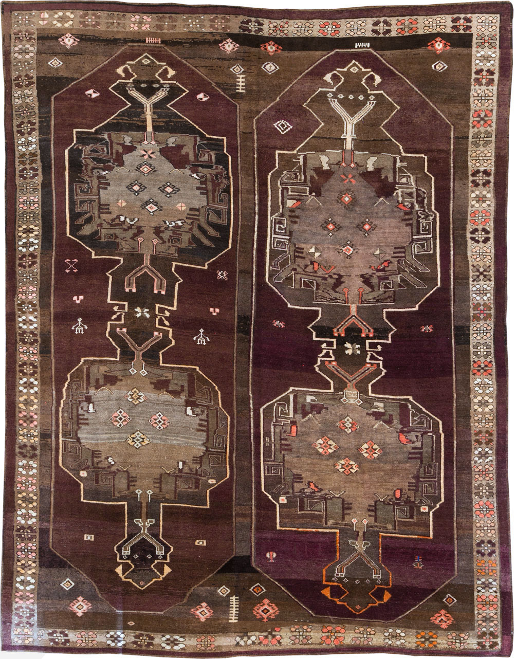 Vintage Turkish Anatolian Large Room Size Carpet, No.31269 - Staging