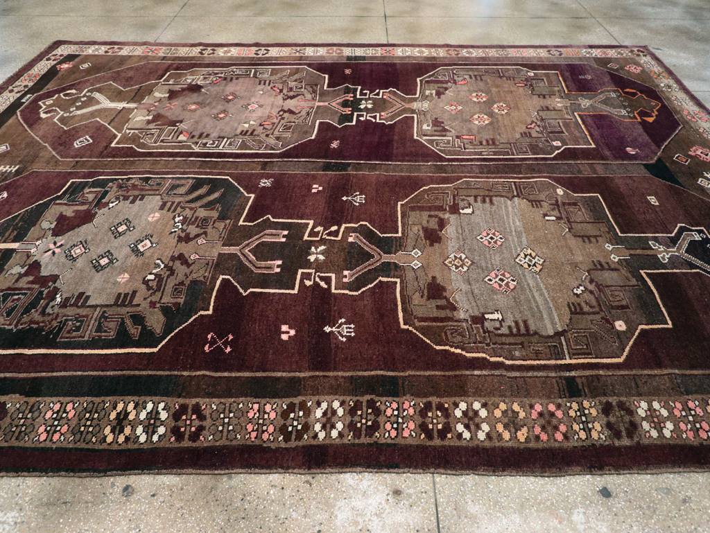Vintage Turkish Anatolian Large Room Size Carpet, No.31269 - Staging