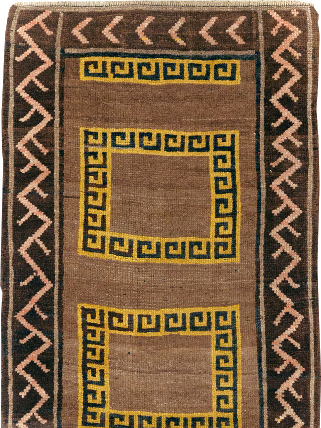 Vintage Turkish Anatolian Tribal Runner, No.31280 - Staging