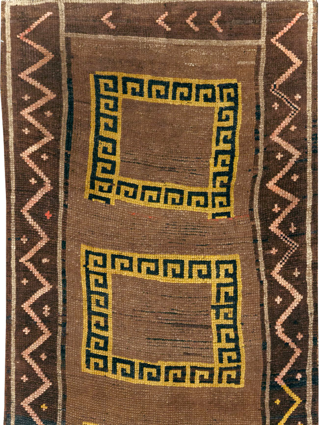 Vintage Turkish Anatolian Tribal Runner, No.31280 - Staging