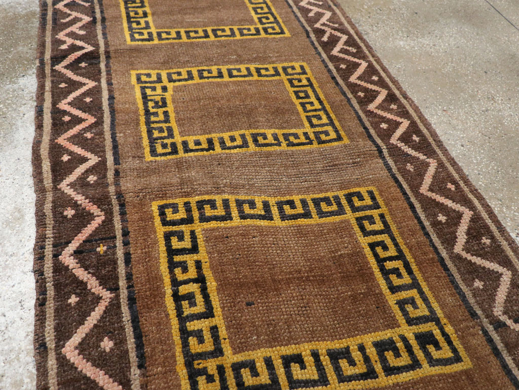 Vintage Turkish Anatolian Tribal Runner, No.31280 - Staging