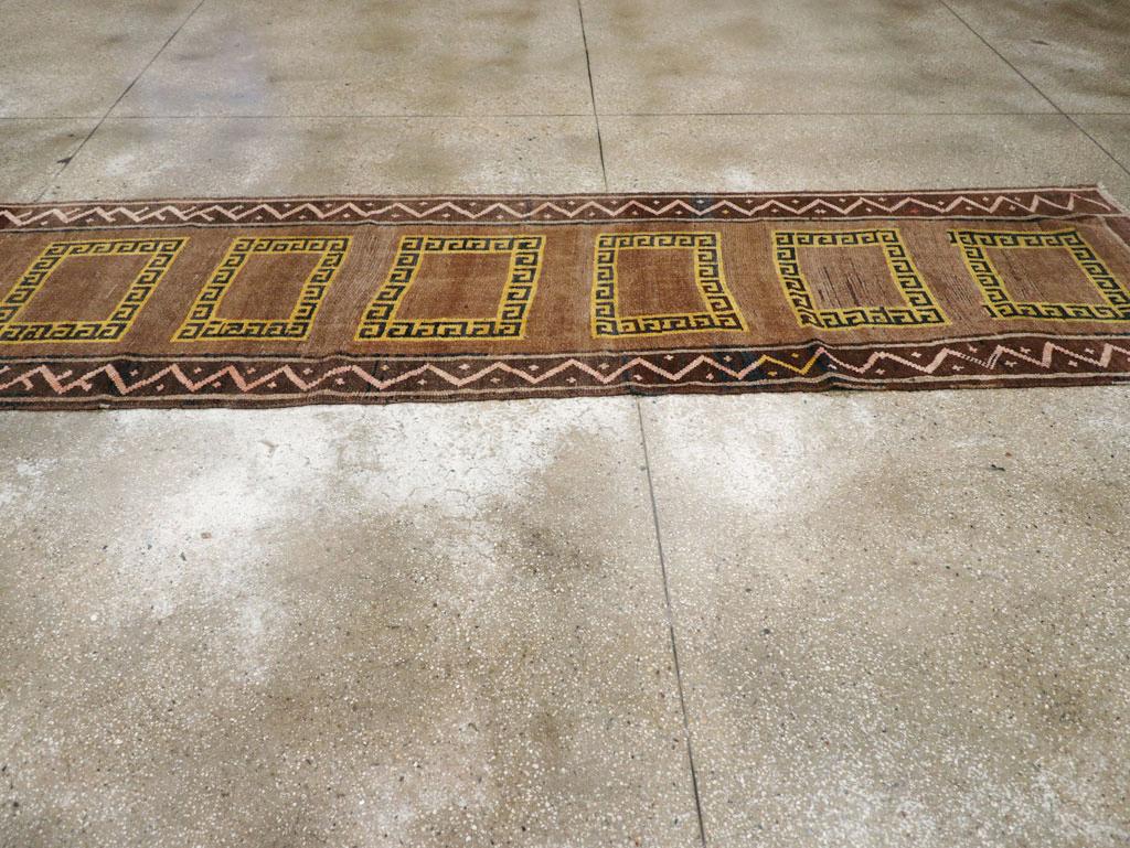 Vintage Turkish Anatolian Tribal Runner, No.31280 - Staging