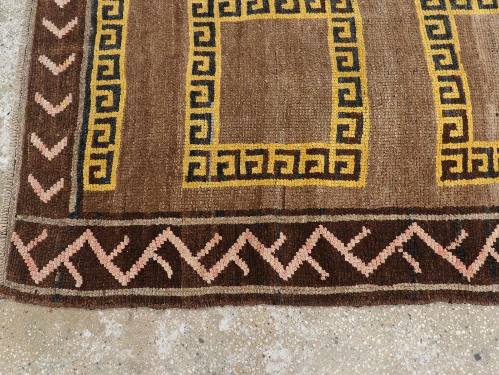 Vintage Turkish Anatolian Tribal Runner, No.31280 - Staging