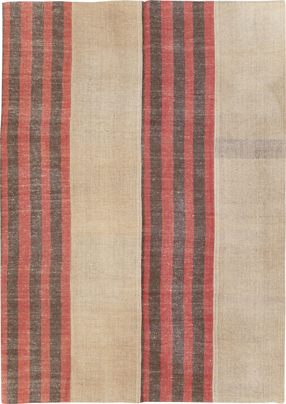 Vintage Turkish Flatweave Kilim Room Size Carpet, No.31284 - Staging