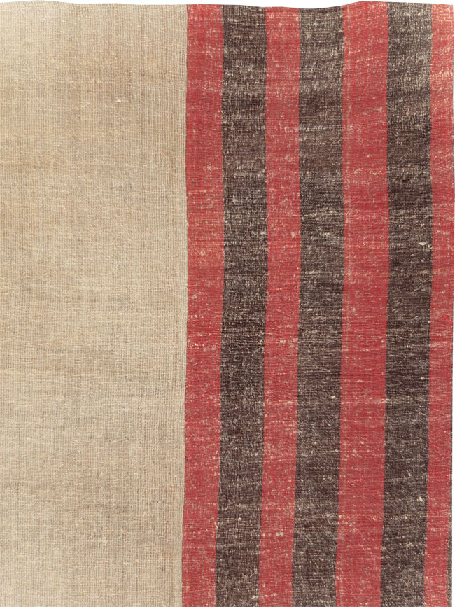 Vintage Turkish Flatweave Kilim Room Size Carpet, No.31284 - Staging