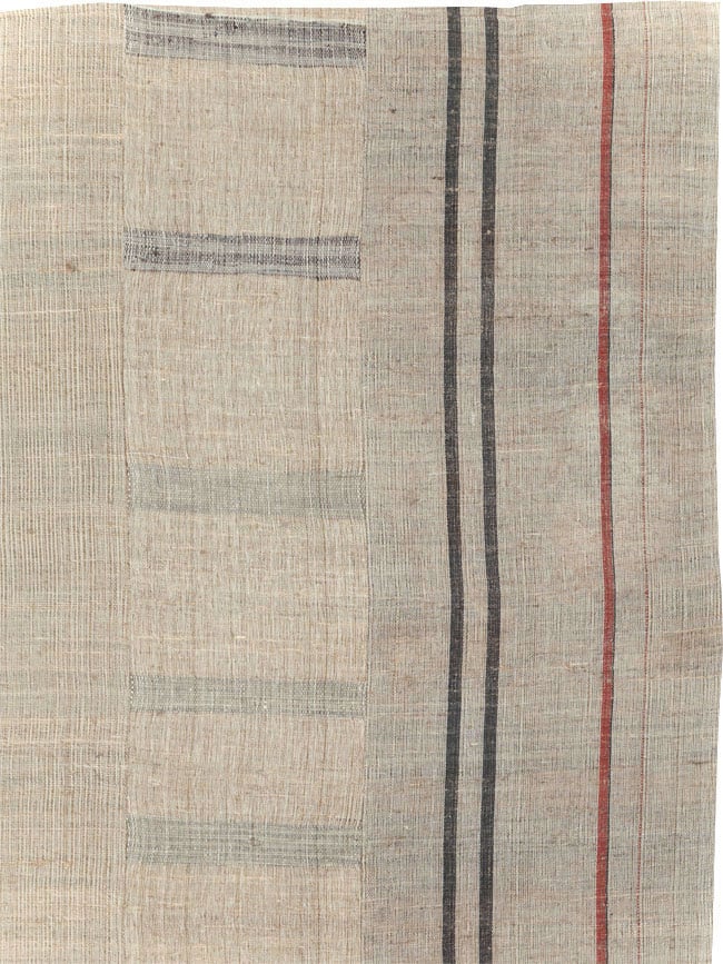 Vintage Turkish Flatweave Kilim Room Size Carpet, No.31285 - Staging