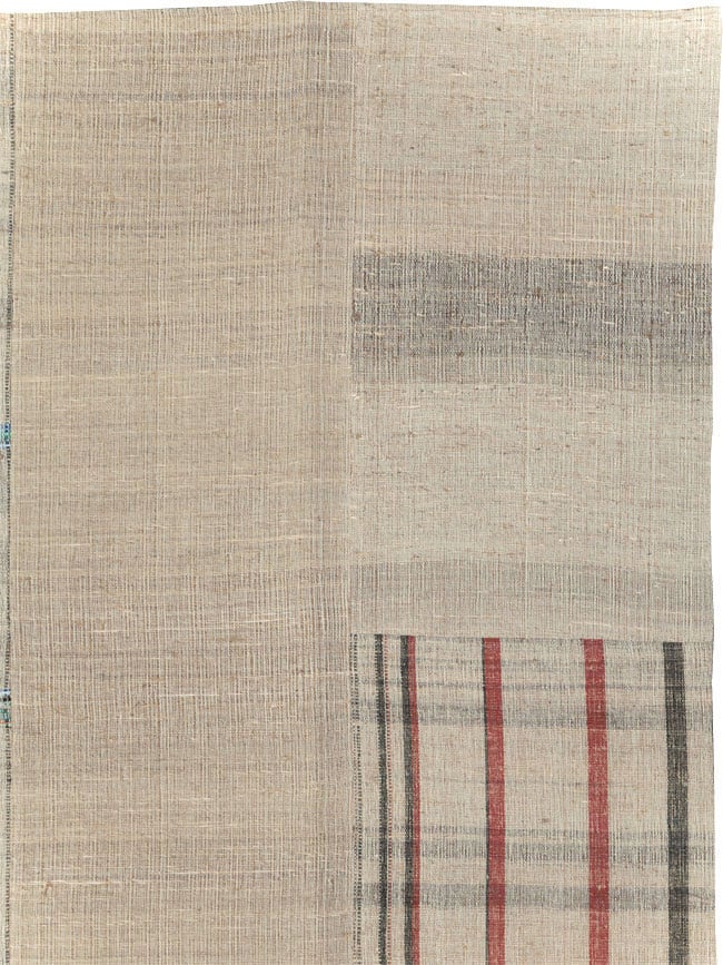 Vintage Turkish Flatweave Kilim Room Size Carpet, No.31285 - Staging