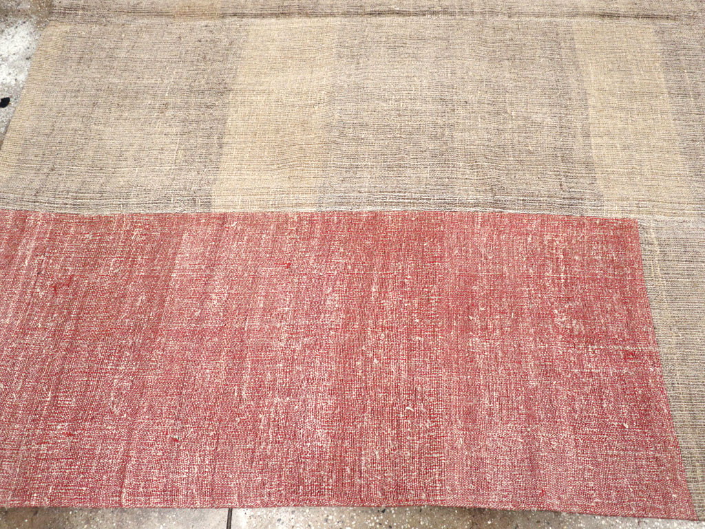 Vintage Turkish Flatweave Kilim Room Size Carpet, No.31289 - Staging