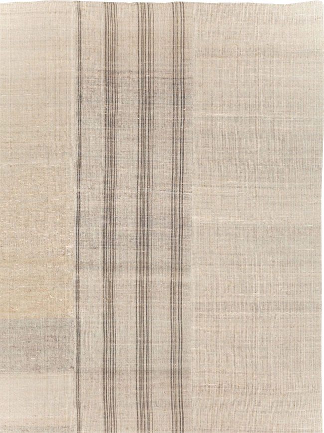 Vintage Turkish Flatweave Kilim Room Size Carpet, No.31290 - Staging